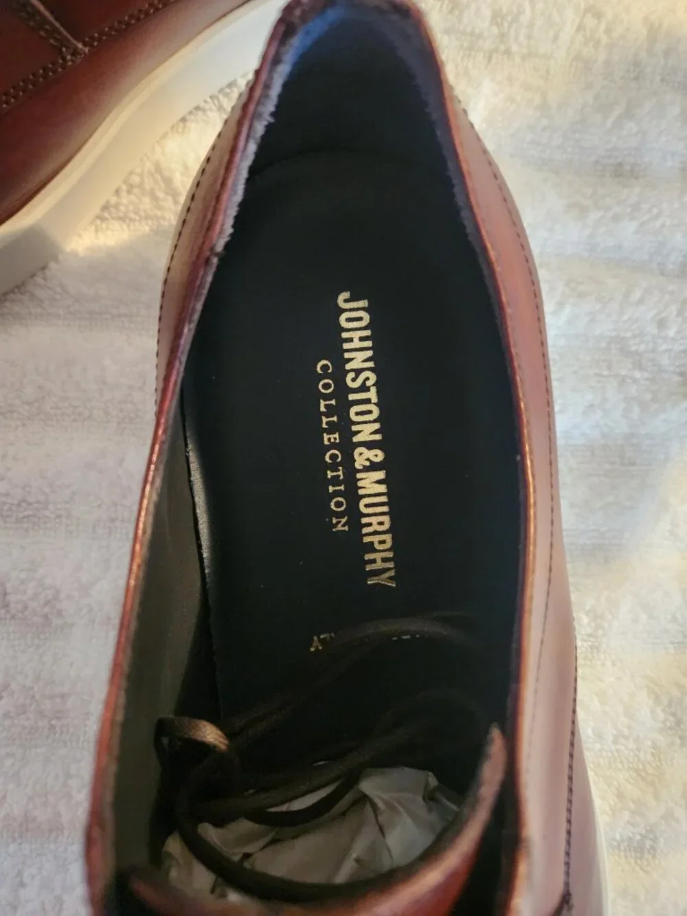 Johnston & Murphy Collection Bolivar Plain Toe Leather Shoes 10